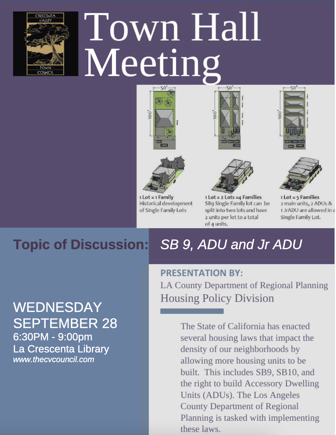 Crescenta Valley Town Council Town Hall Meeting