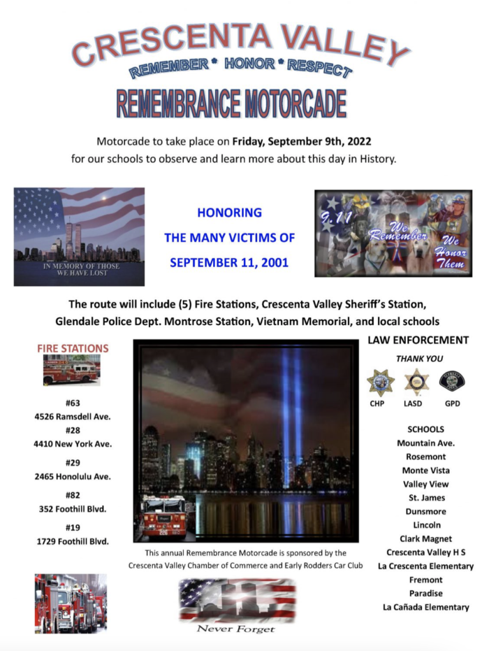 Crescenta Valley Town Council CV REMEMBRANCE MOTORCADE