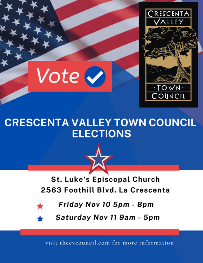 Crescenta Valley Town Council CV Town Council Elections